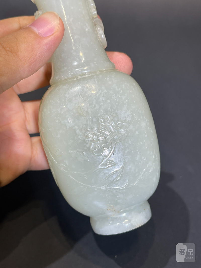 清乾隆 白玉双耳小瓶 - 图8